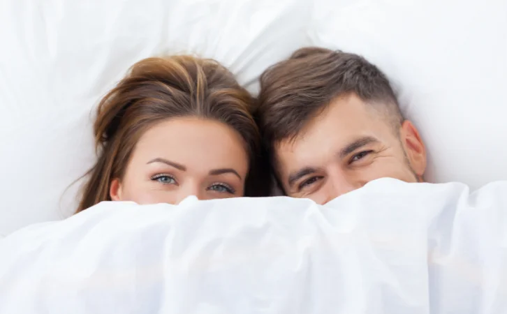 gelukkig koppel na gebruik eroxon gel